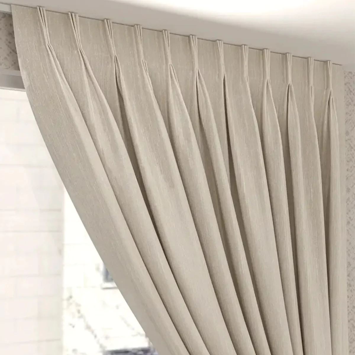 Pinch Pleat Blackout Curtains (Manual) | Instylea | UAE Curtains