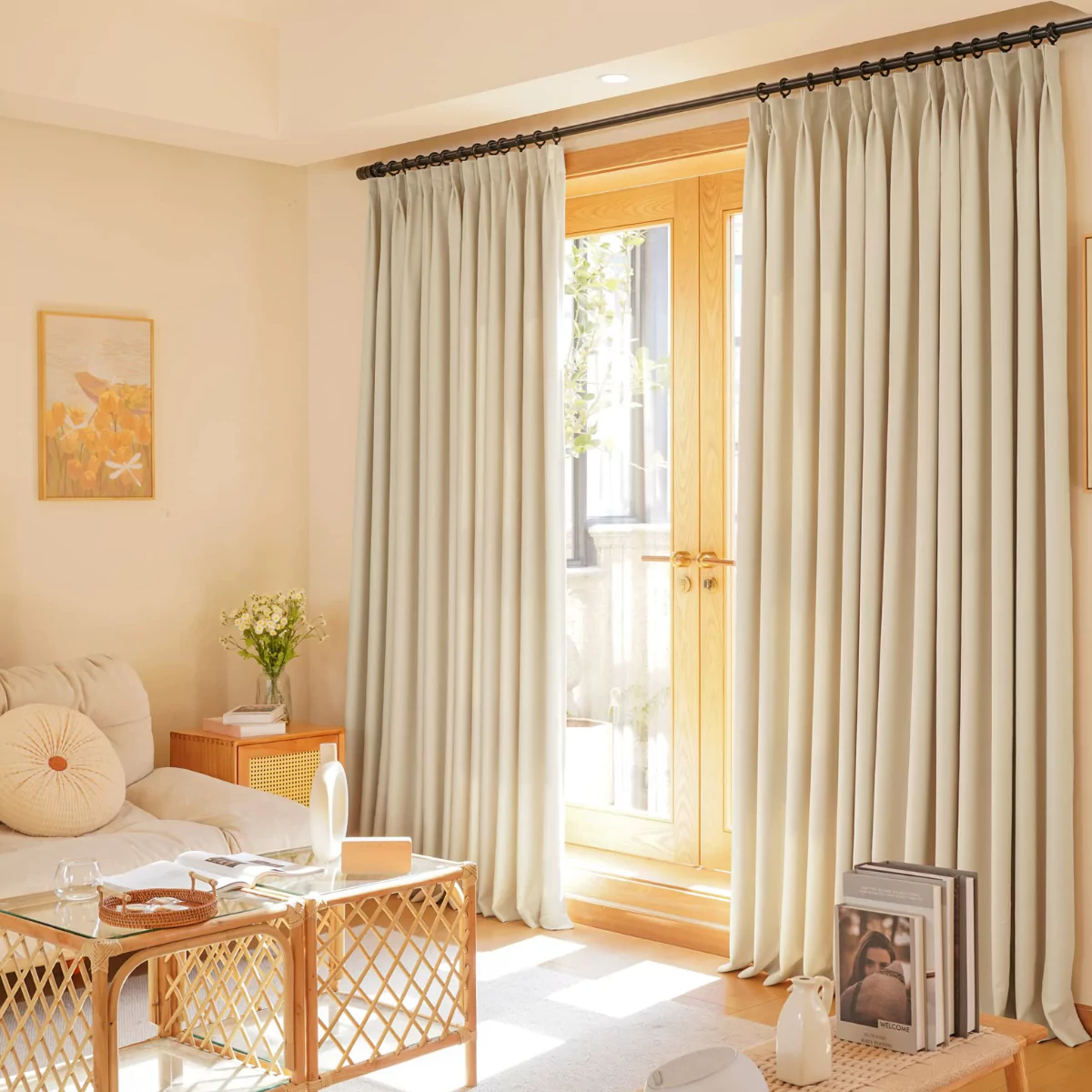 Pinch Pleat Blackout Curtains (Manual) | Instylea | UAE Curtains