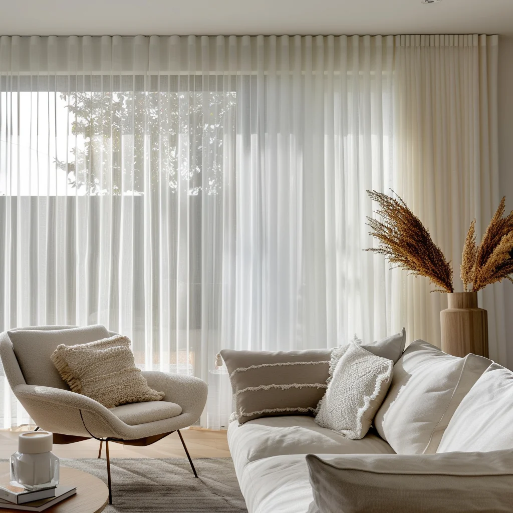 Wavy Sheer Curtains (Manual) | Instylea | UAE Curtains