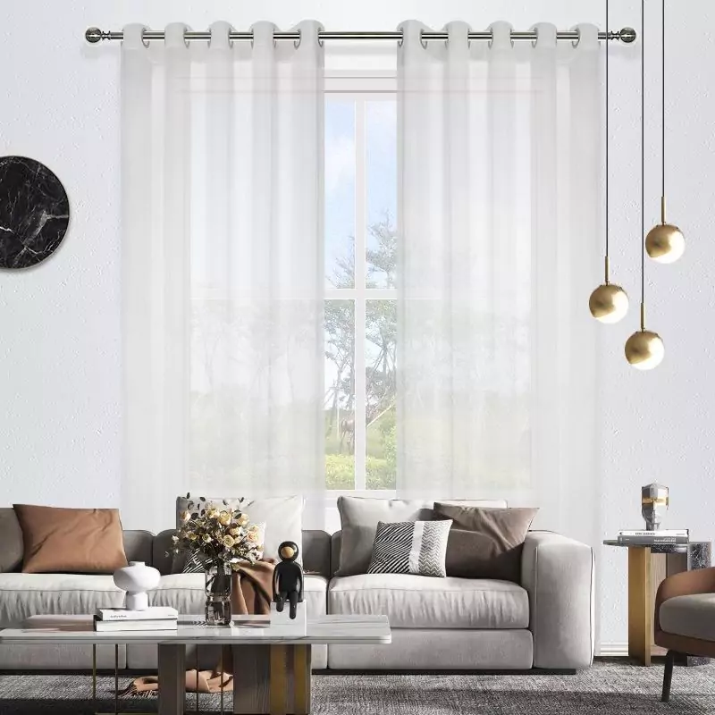 Eyelet Sheer Curtains (Manual) | Instylea | UAE Curtains