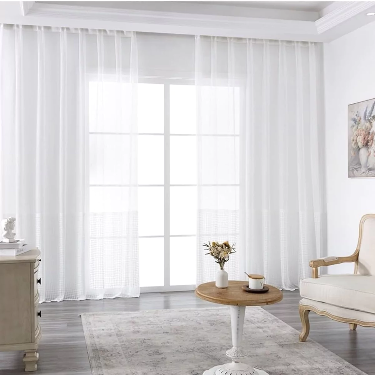Pinch Pleat Sheer Curtains (Manual) | Instylea | UAE Curtains