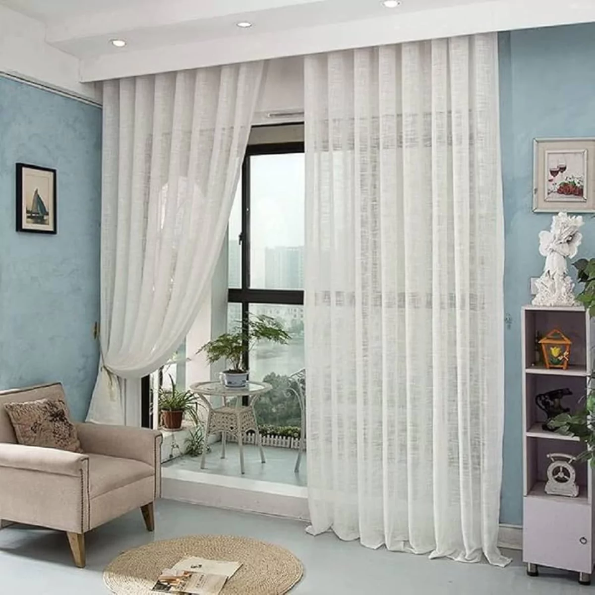 Pinch Pleat Sheer Curtains (Manual) | Instylea | UAE Curtains