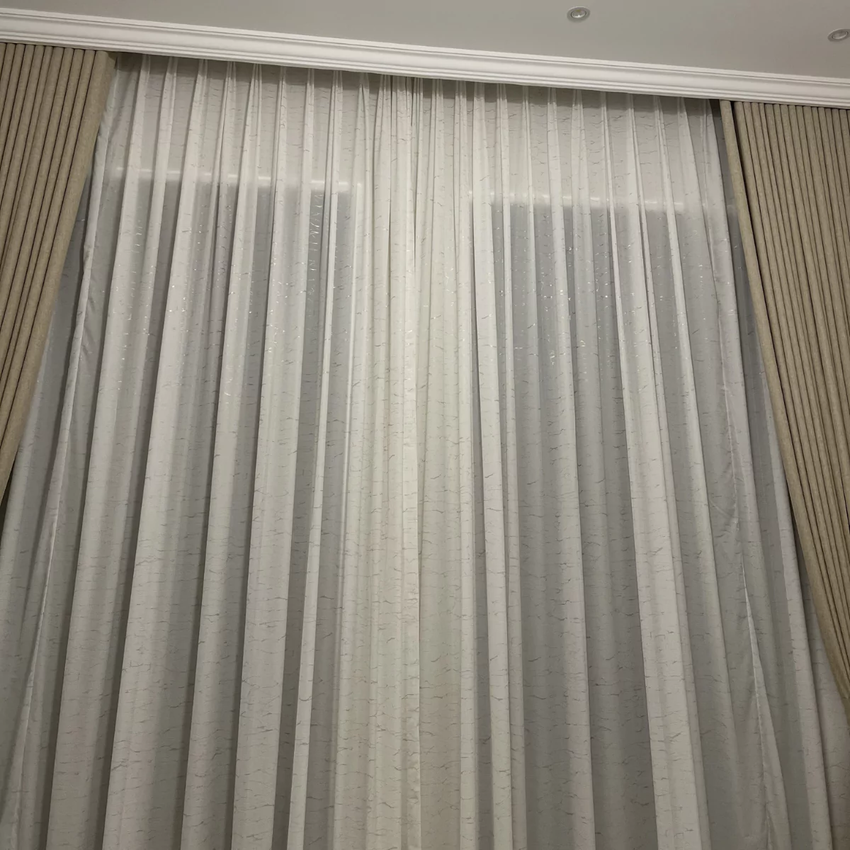 Wavy Layered Curtains (Manual) | Instylea | UAE Curtains