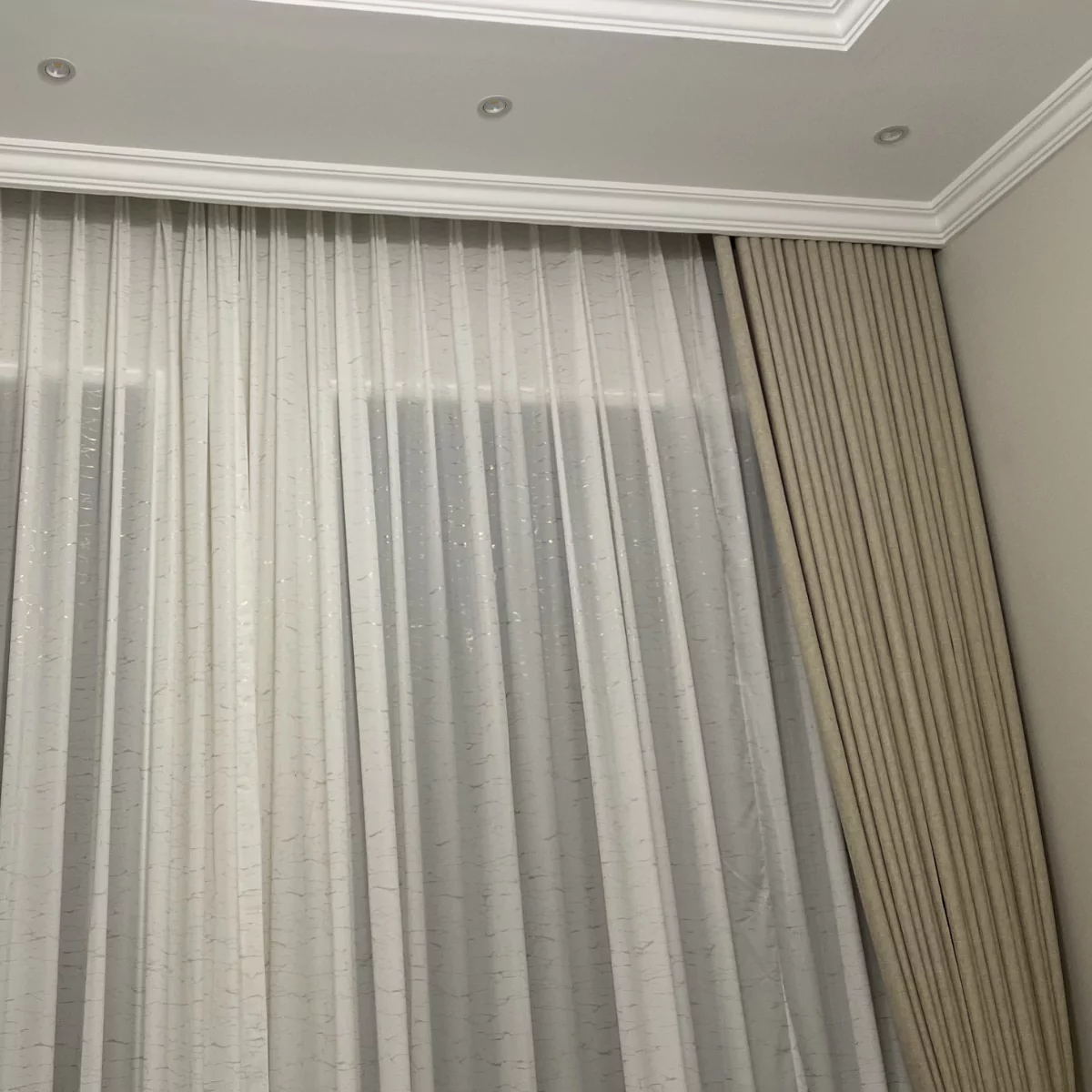 Wavy Layered Curtains (Manual) | Instylea | UAE Curtains