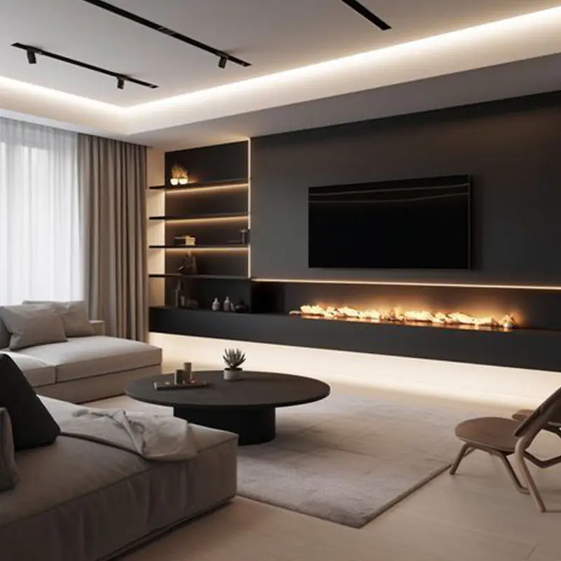 Fireplace Media Wall | Instylea | UAE TV Units