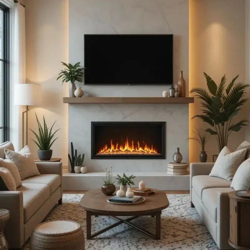 Fireplace Media Wall | Instylea | UAE TV Units