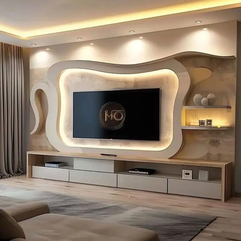 Gypsum Media Wall | Instylea | UAE TV Units
