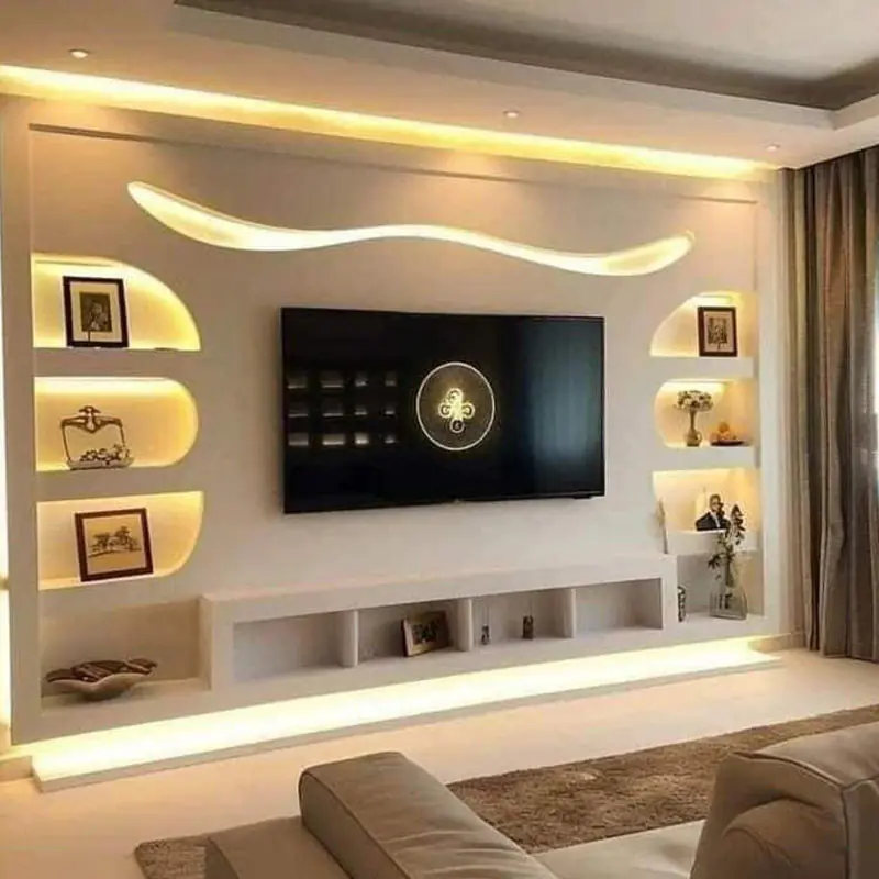 Gypsum Media Wall | Instylea | UAE TV Units