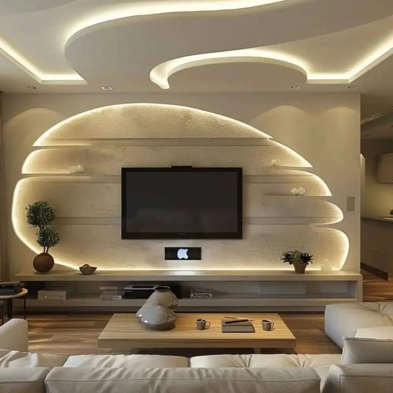 Gypsum Media Wall | Instylea | UAE TV Units