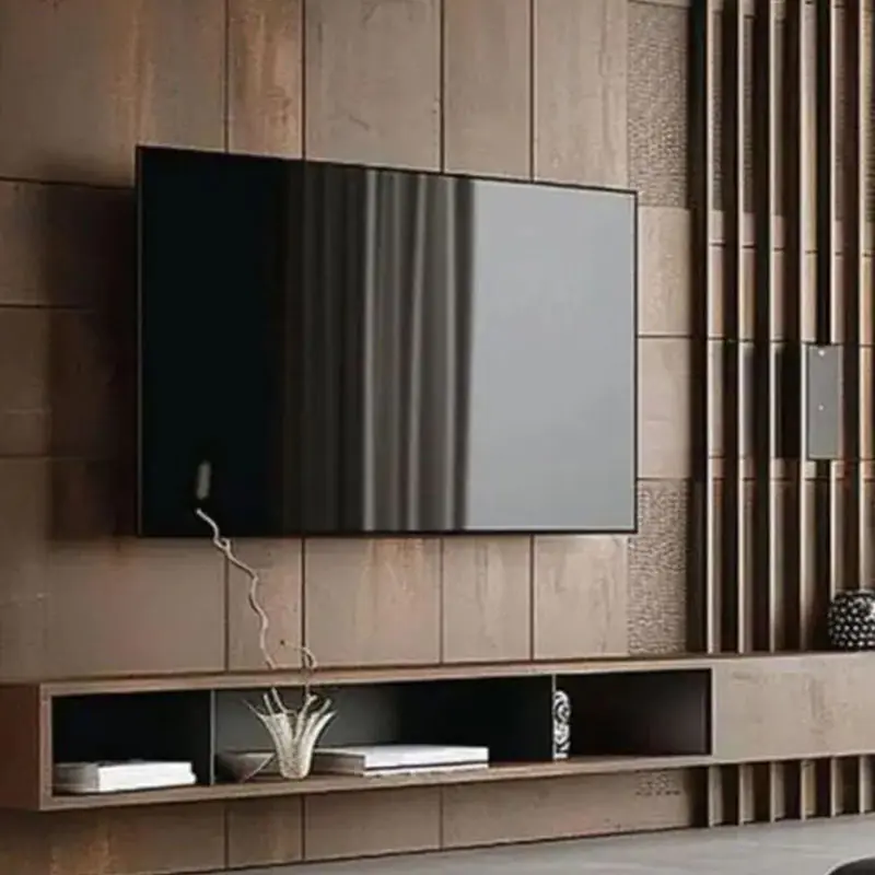 Wooden Panel Media Wall | Instylea | UAE TV Units