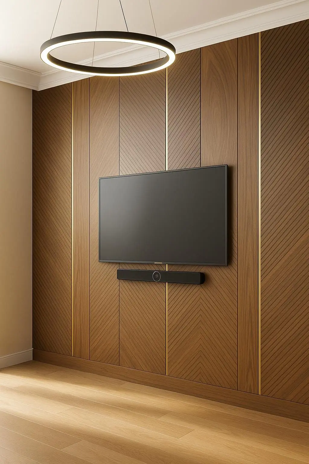 Wall Panel Design for Living Room, Elegant Wooden Panelling & Decor Ideas | Instylea Interior | United Arab Emirates