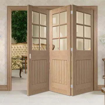 How bifold doors work, a simple picture