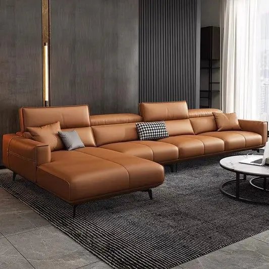 When a leather couch sectional fits like a custom suit
