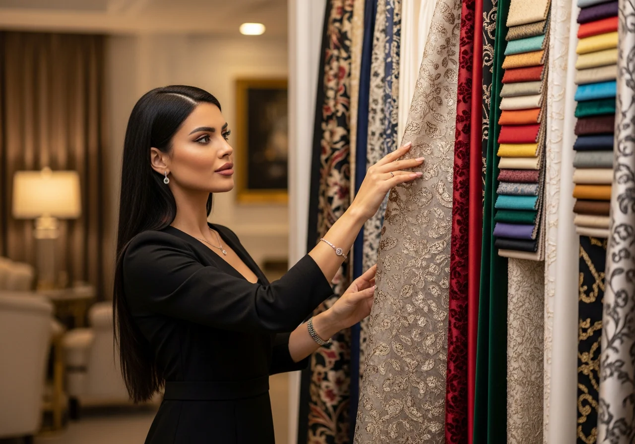 Living room curtains Dubai You will select fabrics and linings for Dubai climate needs