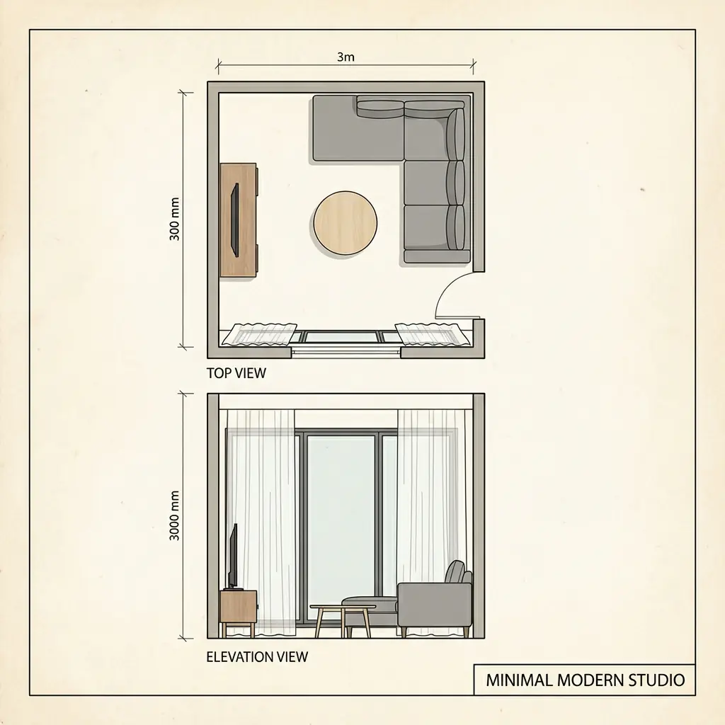 Living Room | Instylea | 3D Designs