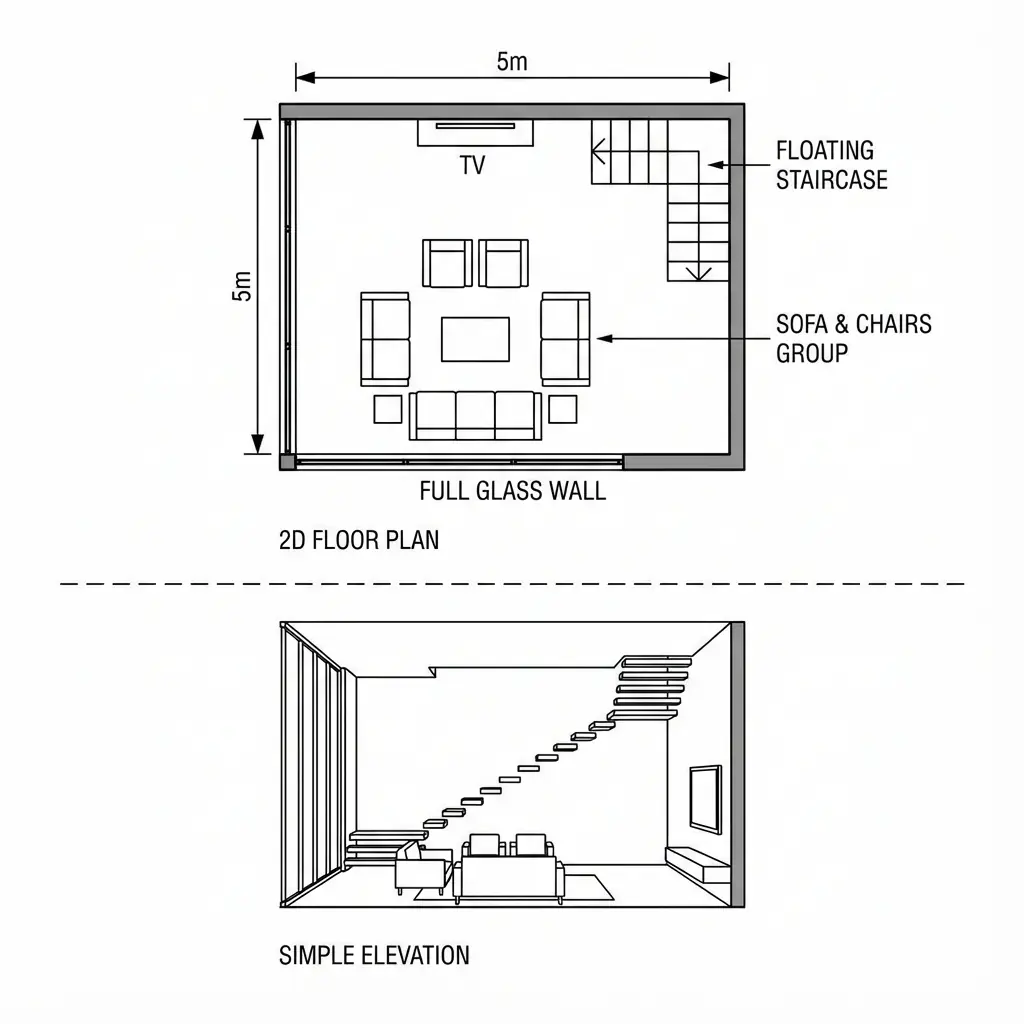 Living Room | Instylea | 3D Designs