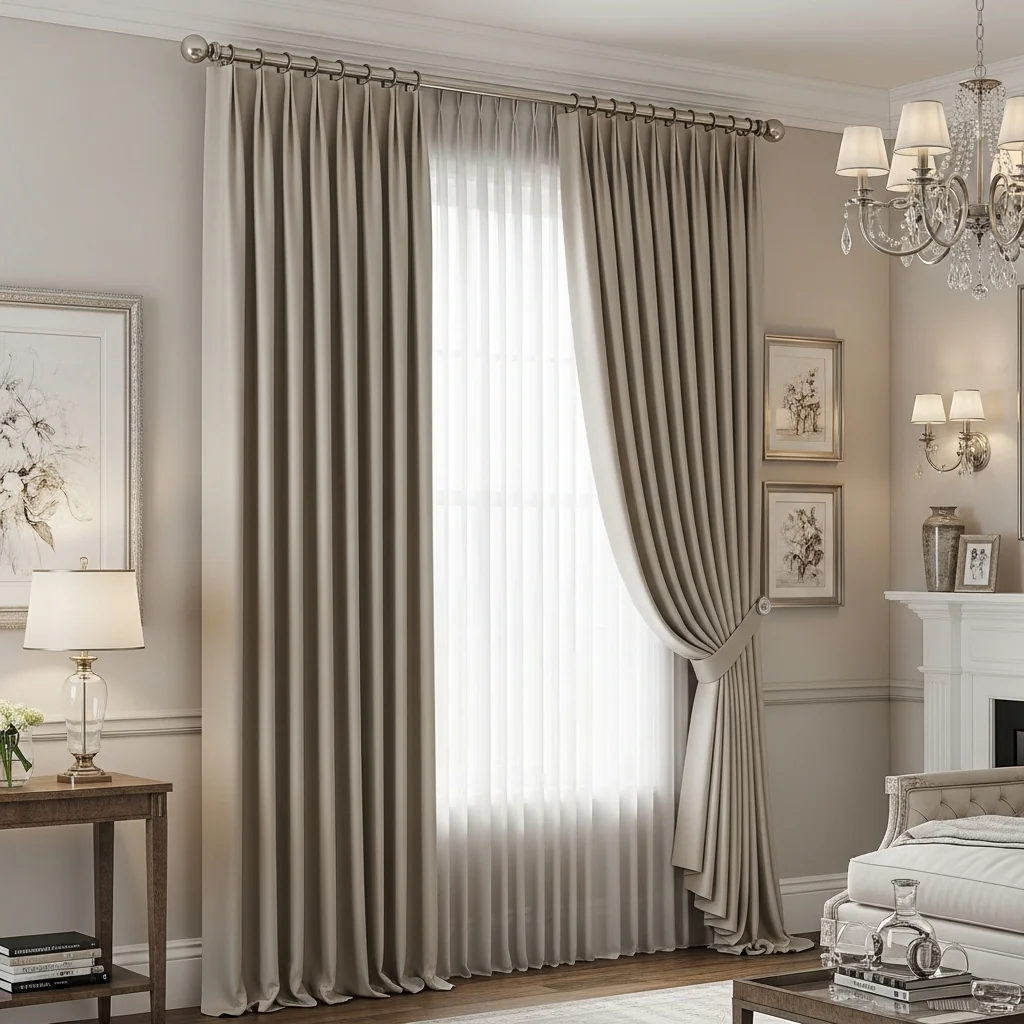 Luxury Pinch Pleat Curtains: Elegant Style and Perfect Fit for Every Room | Instylea Interior | United Arab Emirates