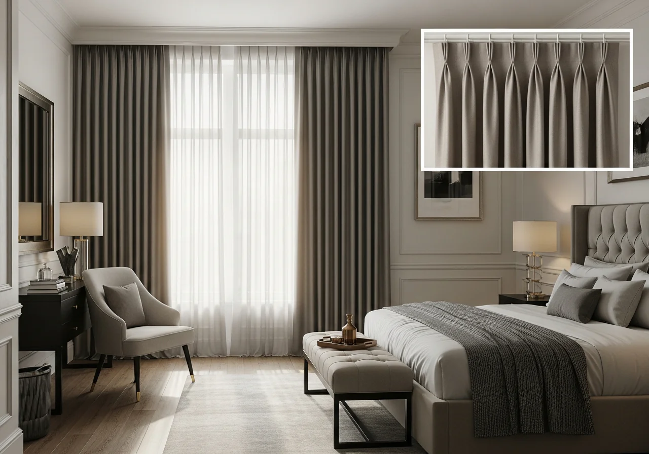 Luxury Pinch Pleat Curtains Elegant Style and Perfect Fit for Every Room (4)