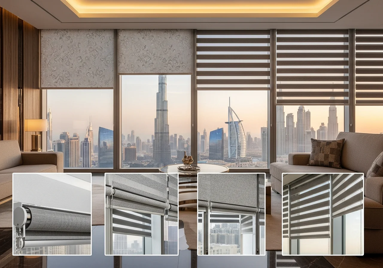 Life in high rise apartments i dubai with roller blinds