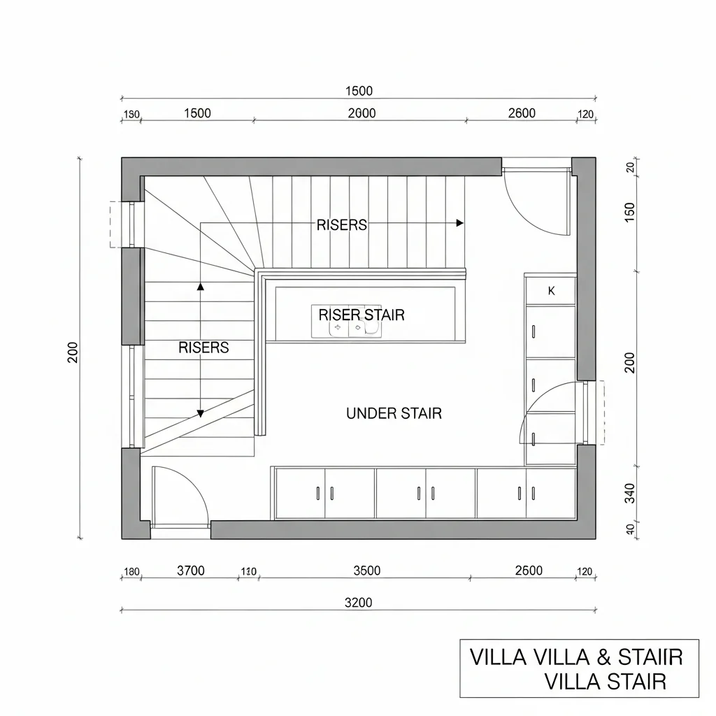 Staircase and Under Stair | Instylea | 3D Designs