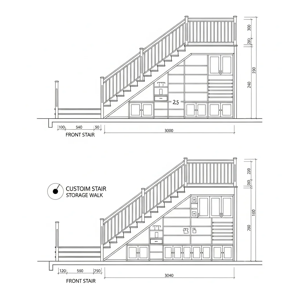 Staircase and Under Stair | Instylea | 3D Designs