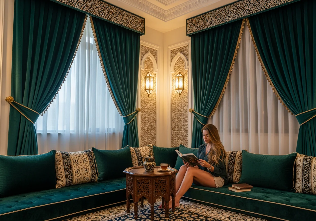 Velvet curtains in Dubai Colors, linings and design choices people make