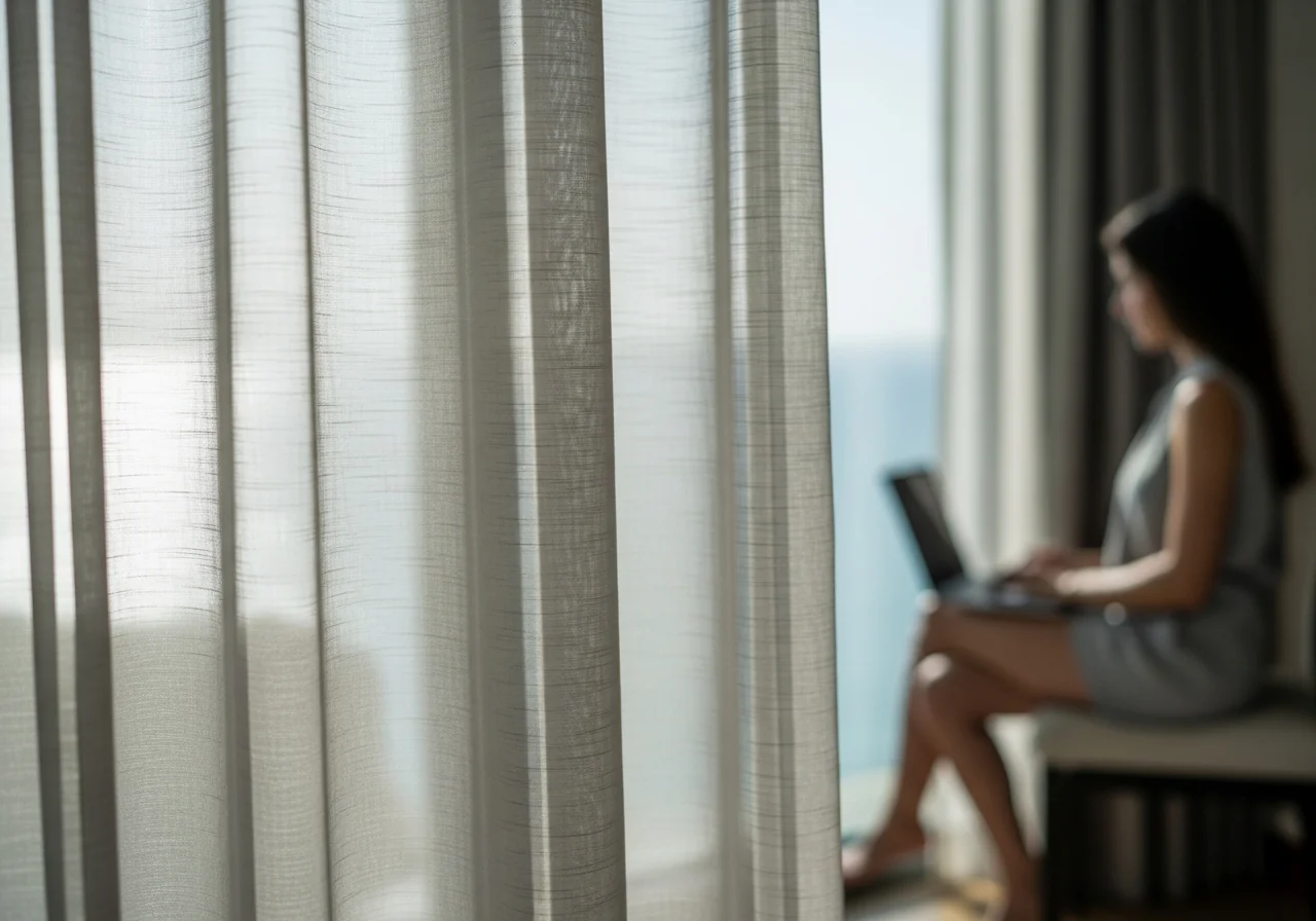 sheer drapes for living room Wrinkles, movement, and real life